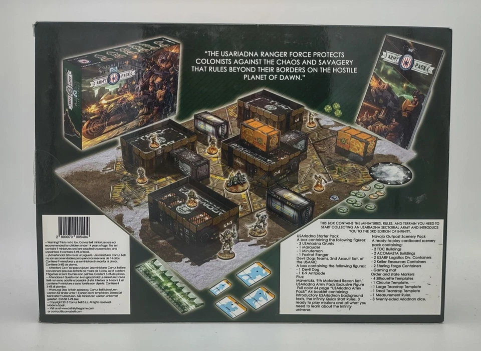 Infinity, US ARIADNA RANER FORCE Edición Especial Caja Set, Corvus Belli Foto 2 de 4