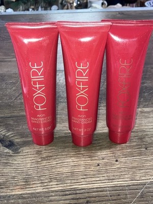 Avon lot of 3 Perfumed fragranced Hand cream Lotion Foxfire 3 Oz NEW