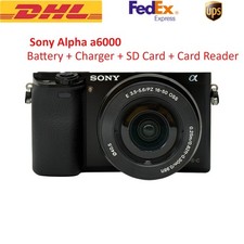 Sony Alpha a6000 24.3MP Mirrorless Camera with 16-50mm Zoom Lens Excellent