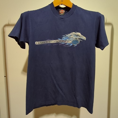Harley-Davidson Warren Ohio EST vintage années 90. T-shirt délavé moto HD 1969 M - Photo 7/13