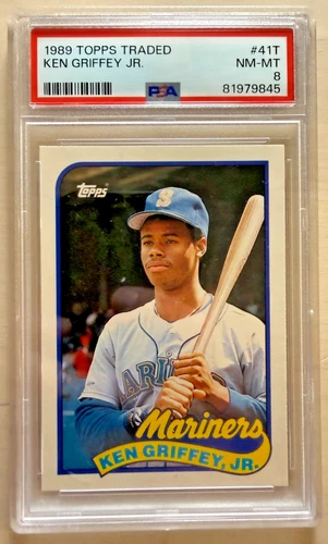 1989 Topps Traded - Ken Griffey Jr #41T (RC) PSA 8!!