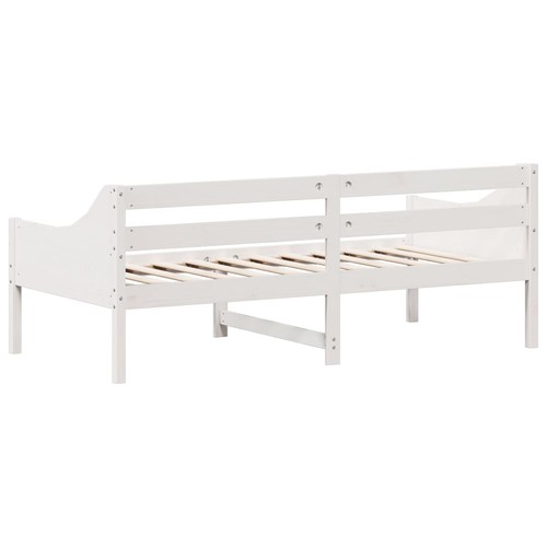 Wooden Day Bed Sofa Bed White Solid Pine 90x190 cm Multipurpose Safe 2839 - Picture 7 of 10