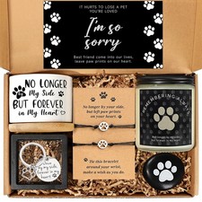 iAOVUEBY Dog Memorial Gifts for Loss of Dog, Loss of Dog Sympathy Gift Basket...