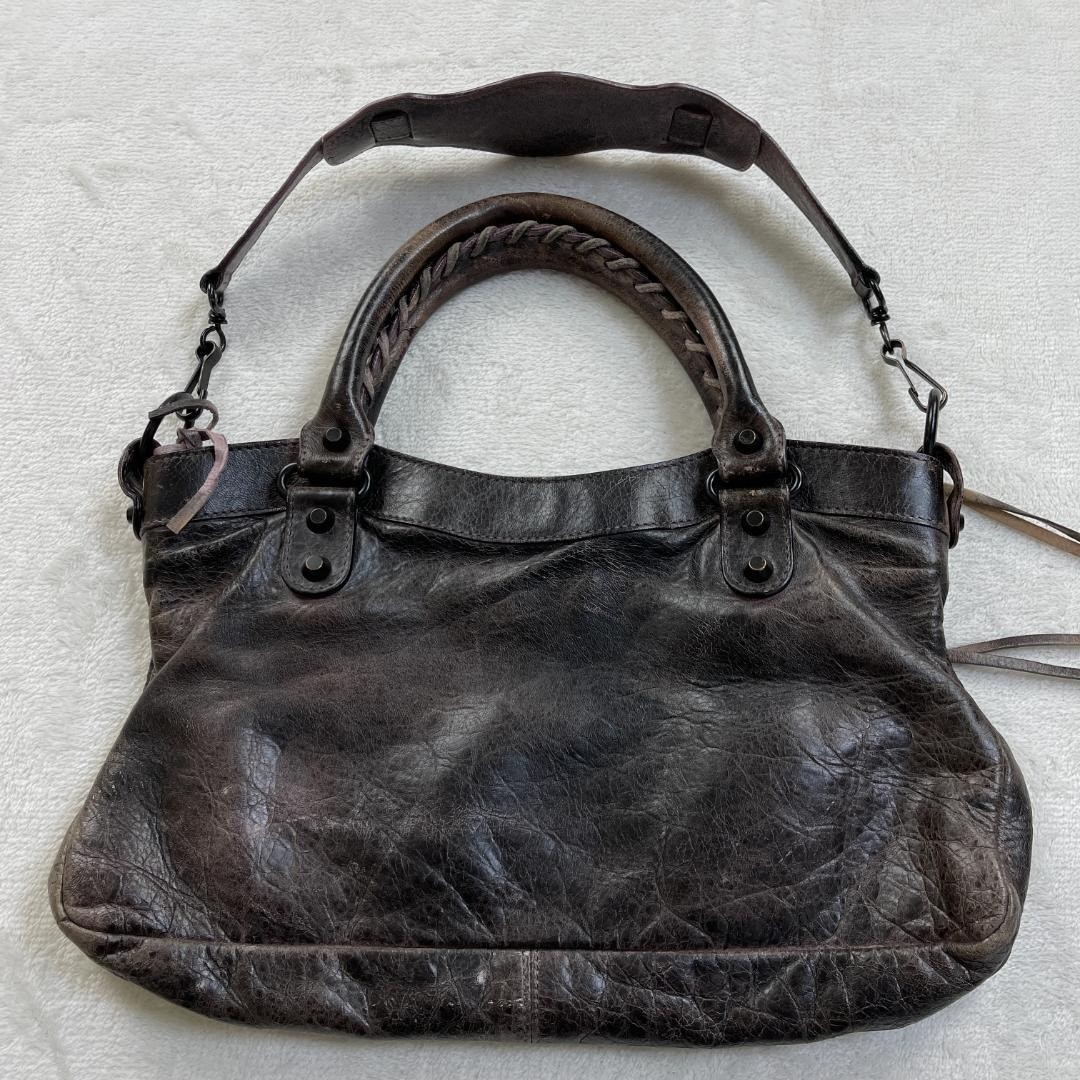 Balenciaga The First Bag Brown Leather 2Way Shoulder Handbag thumbnail 6