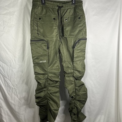EPTM The Perfect Example Pants Men XL-36 Cargo Parachute Baggy Pants Green