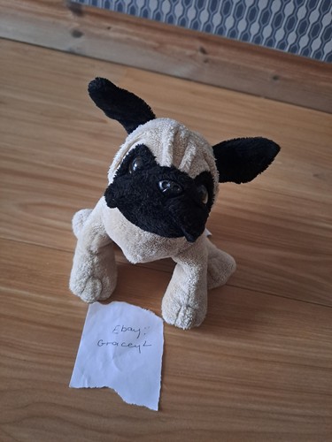 Webkinz Ganz Pug Soft Plush Retired Collectable - Picture 1 of 4