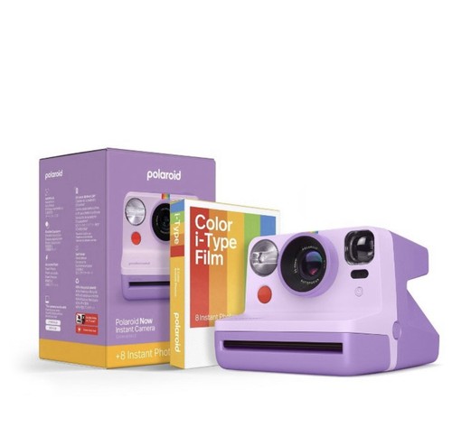 Polaroid Now Gen 2 Instant Camera + Color Film Bundle (8 Photos) - Purple SEALED - Picture 1 of 12