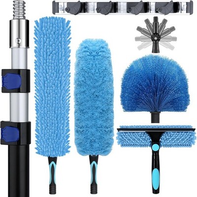 Kit de Plumero para Techos Altos de 6 Metros con Poste de Extension y Limpiador