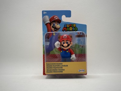 Jakks Pacific Super Mario Raccoon Mario 2.5'' Figure NIB