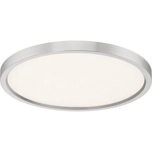 Outskirts - 28W LED Flush Mount-1 Inch Tall and 15 Inch Wide-Brushed Nickel - Picture 7 of 12
