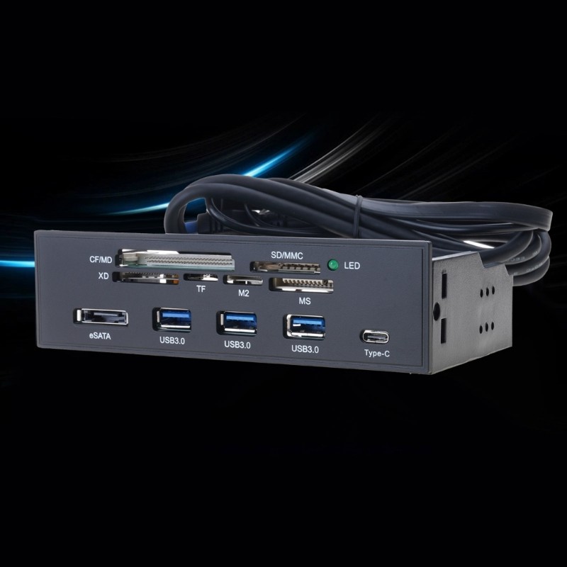 как выглядит USB3.0 Card Reader Front Panel Built In Designing Fast Speed 5Gbps Easy Access фото