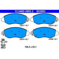Bremsbelagsatz Scheibenbremse ATE 13.0460-3993.2 FüR Ford Transit