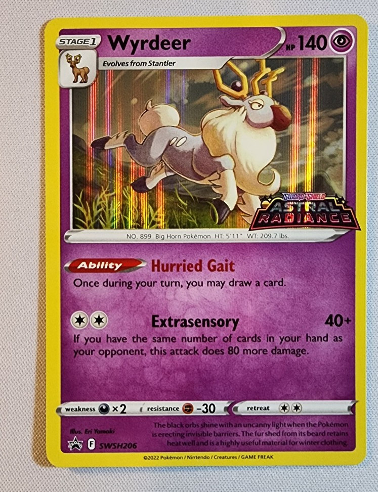Pokémon Wyrdeer SWSH206 (NM) STAMPED Sword & Shield: Black Star Promo 2022