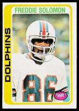 Freddie Solomon, 1978 Topps, #399, Miami Dolphins,