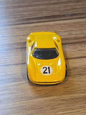 Hot Wheels Yellow Ferrari 250 LM 21 Mattel Die Cast Toy Model Car