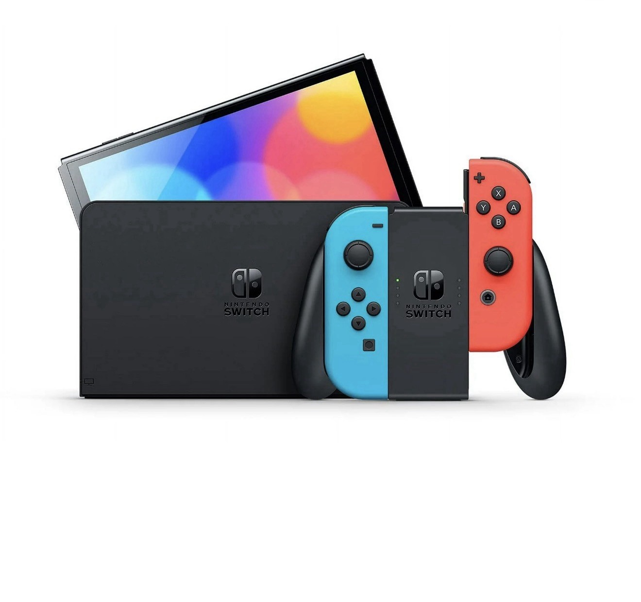 Nintendo Switch OLED Model 64GB Console Neon Blue/Neon Red Joy-Con HDMI HEG-001