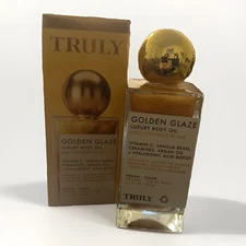 *NEW* TRULY, Golden Glaze Luxury Body Oil, 3.1 Oz, Nourishing Vitamin C