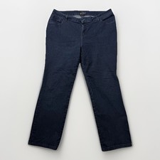 Lee Instantly Slim Straight Leg Jeans Women's Dark Wash Denim High Rise - 16W