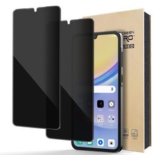2-Pack Anti-Spy Glossy Tempered Glass Screen Protectors For Samsung Galaxy A15