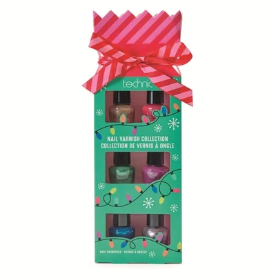 TECHNIC Nagellack Lack Geschenkset Weihnachtsknacker verschiedene Metallic Farben