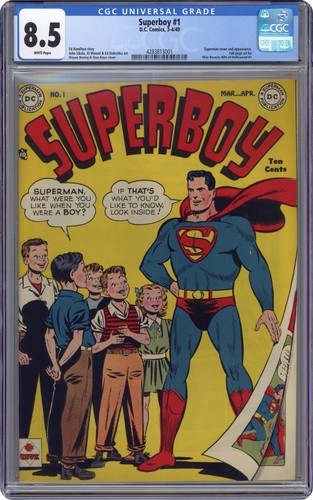 Superboy #1 CGC 8.5 1949 4283813001