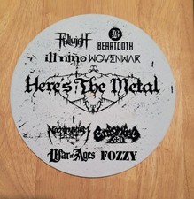 RARE Vinyl Slipmat Heres The Metal Beartooth Ill Nino Fallujah Woven War Fozzy