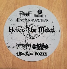 RARE Vinyl Slipmat Heres The Metal Beartooth Ill Nino Fallujah Woven War Fozzy 
