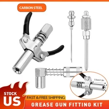 90°Degree Grease Gun Coupler Set For Zerk Fittings Adapter Set of 4pcs Steel