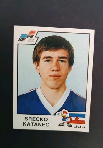 FIGURINA KATANEC JUGOSLAVIA N.121 ALBUM EURO '84 PANINI NUOVA EUROPEI 1984