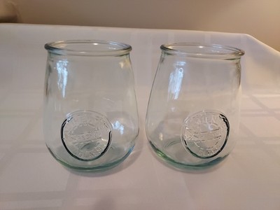 (2) San Miguel Authentic Recycled Blue / Green  / Aqua Tint Glass