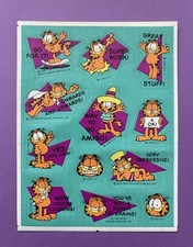 Vintage Hallmark Garfield Sticker Sheet