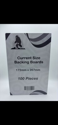 100 New & Sealed Comic Backing Boards - Current Size 172x267mm-White....24PT   