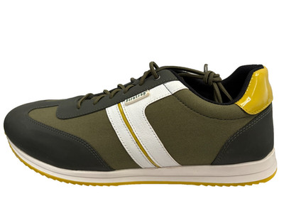 Firetrap Mexico Trainer Sneaker Oliv/Gelb   SN62   UK 10 US 11 EU 45