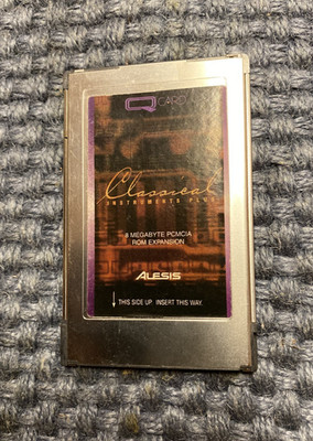 ALESIS Q Card Classical Instruments 8 Megabyte PCMCIA Card TESTED 100%