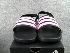 ADIDAS ADILETTE ESTRAP CHILDREN 1 US BRAND NEW IN BOX BLACK PINK