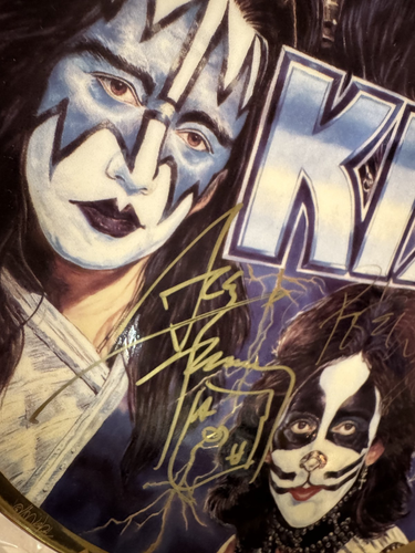 KISS ORIGINAL MEMBERS (PAUL, GENE, PETER, ACE) 1997 GARTLAN SIGNED PLATE A/P (H) - Bild 13 von 20