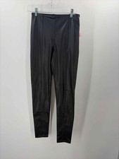 Pre-Owned Lysse Black Size Medium Faux Leather Pull On Pants