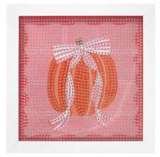FRAMED DIAMOND DOT ART KITS - HOBBY LOBBY- Pink Pumpkin With Bow