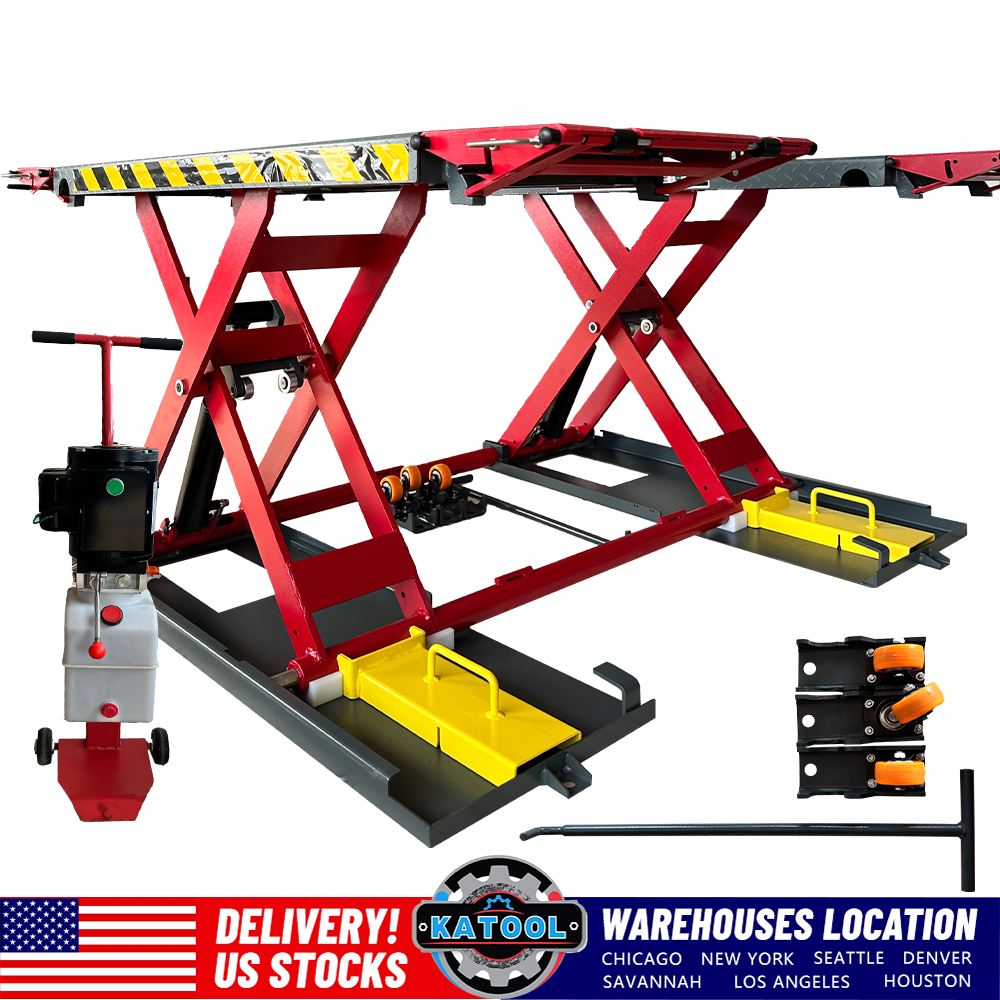 X77 Portable Hydraulic Scissor Car Lift Mid-position Movable Car