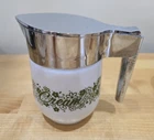 Vintage Gemco Spring Blossom Milk Glass Creamer