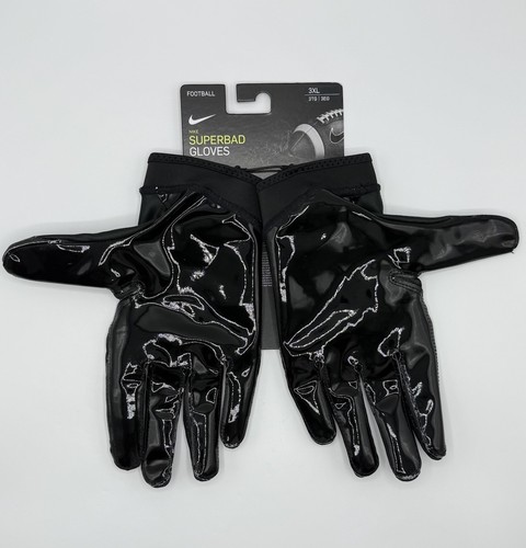 Jordan Superbad 6.0 Mens 3XL Nike Football Gloves Sticky Magnigrip Jumpman Black - Picture 6 of 16
