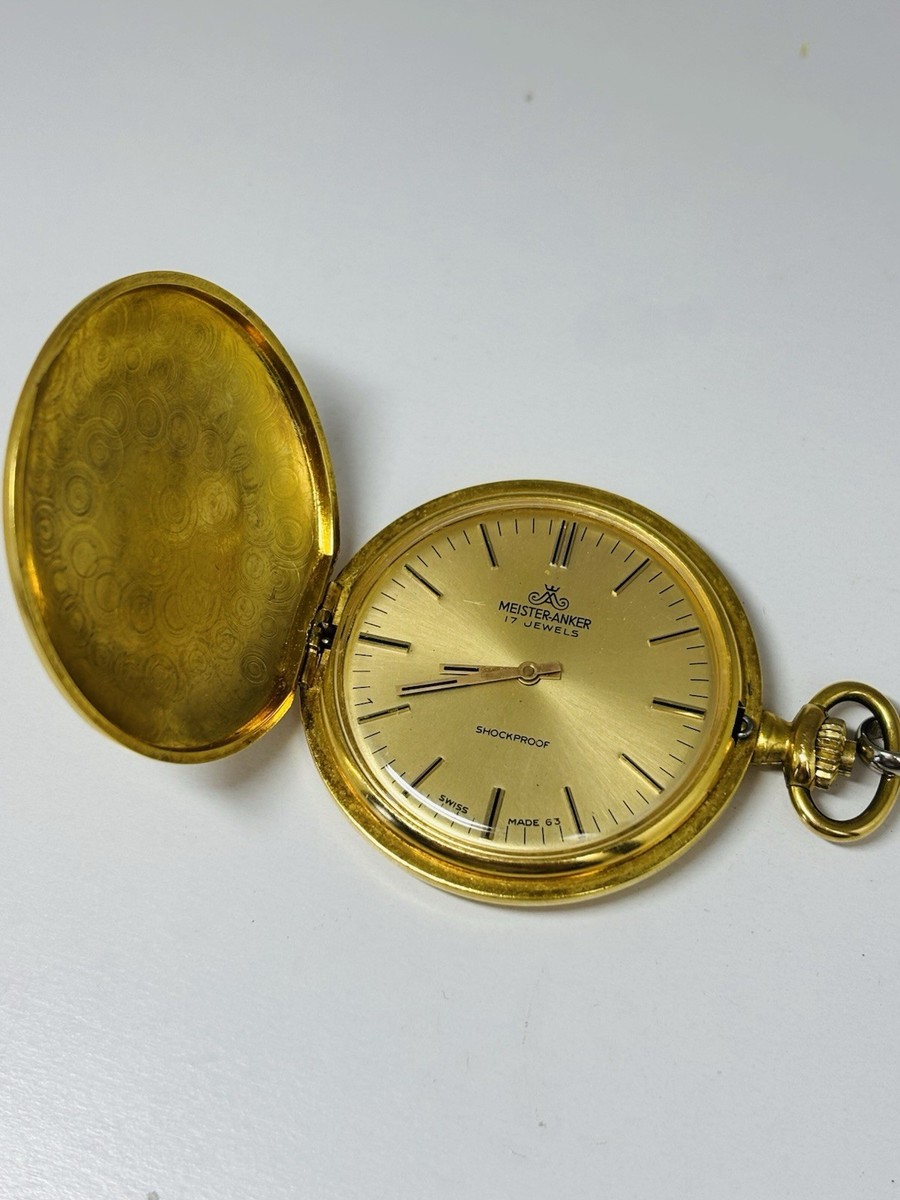 Vintage Meister ANKER Mechanical German Pocket Watch 17 Jewels | eBay