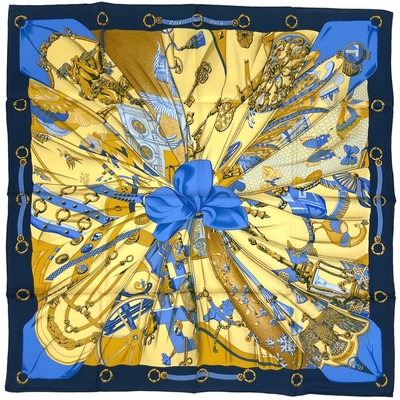 Hermes Carre 90 Soleil De Soie Ladies Used