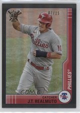 2021 Topps Big League Veterans & Rookies Black Foil 7/15 JT Realmuto #187 1l8x