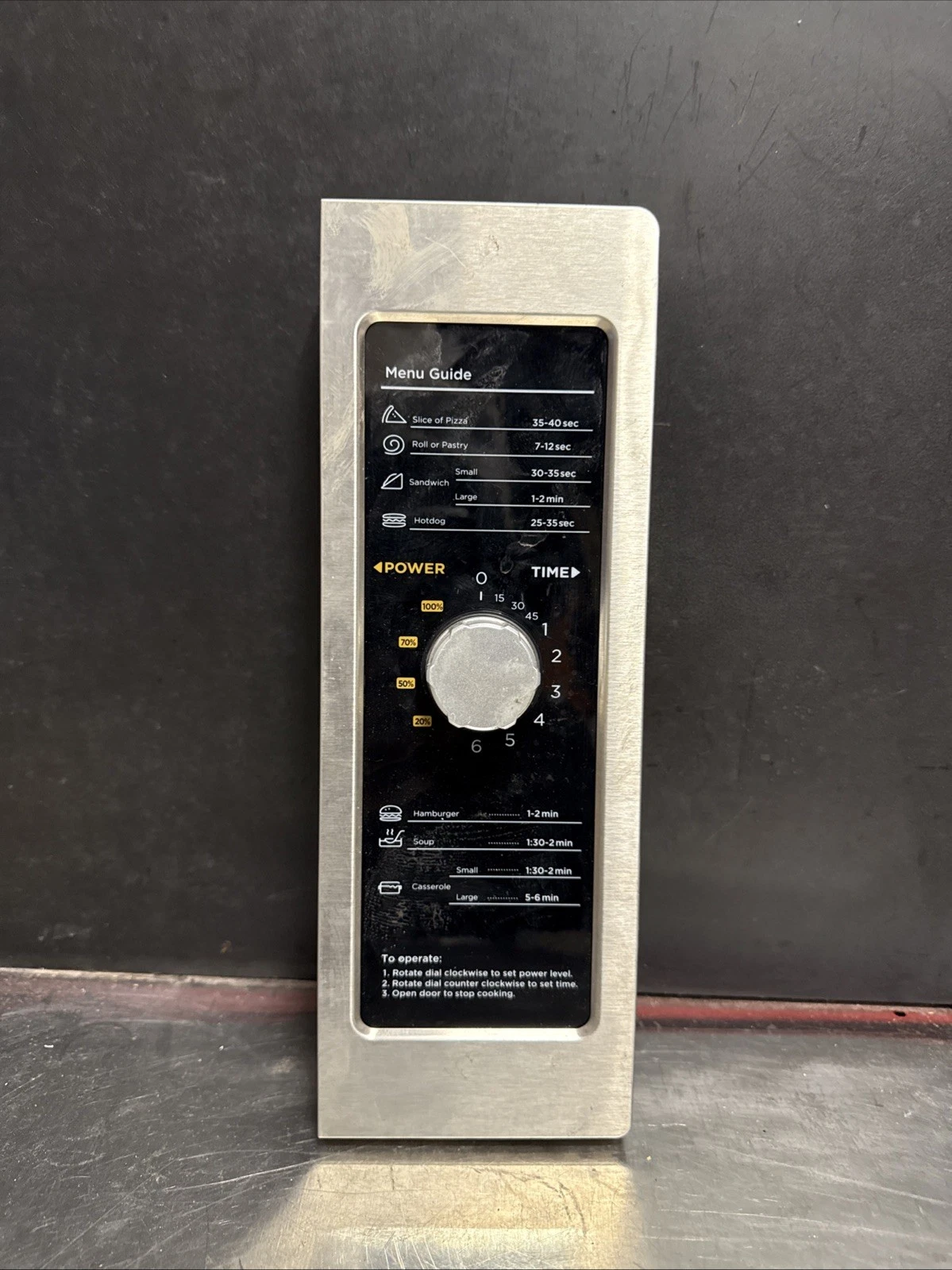 ( Facia ) electriQ Built-In Microwave - Stainless Steel eiQMWCOM34 #B13