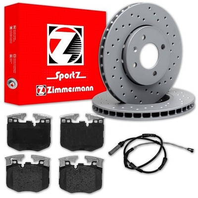 ZIMMERMANN SPORT BREMSSCHEIBEN + BELÄGE VORNE passend für BMW 5er G30 G31