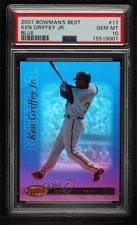 2007 Bowman's Best Blue 57/99 Ken Griffey Jr #17 PSA 10 GEM MT HOF 04b0