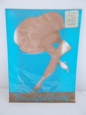 Vintage IN THE PACKAGE Agilon 100 Nylon Stockings Large 10-1/2 - 11 Honey