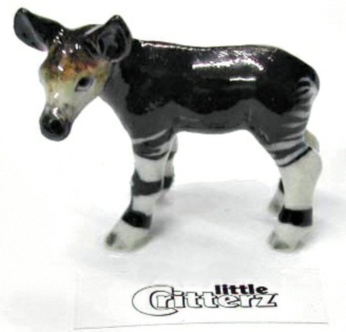 Little Critterz Miniatur Porzellan Tier Figur Okapi Kalb "Zunge" LC406 - Bild 1 von 2