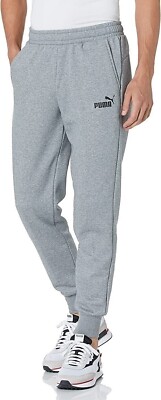 Puma Essentials Men's Gray Mid Rise Ankle Sweatpants Regular Fit Size Large*